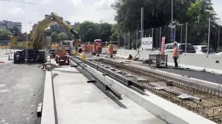 Tram a Bologna, posata la prima rotaia della linea rossa