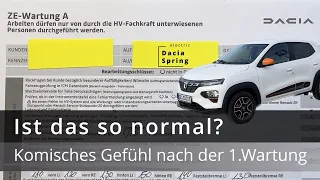 Dacia Spring - War die Wartung wirklich in Ordnung?