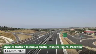 La Regione inaugura l'autostrada Rosolini-Ispica