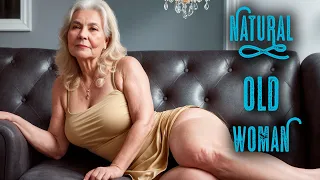 Natural old women over 70 - Fashion style review #4