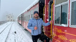 Shimla-Kalka Toy Train Journey in Heavy Snowfall 🌨