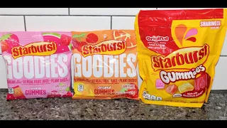 Starburst Goodies FaveReds & Original Gummies and Original Gummies Comparison & Review