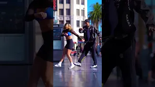 Shuffling on Hollywood Blvd w/ @MattSteffanina #shuffle #hollywood