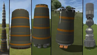 KSP: Fully Reusable N1 (Soviet Moon Rocket)! [stock 1.11]