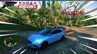 Forza horizon 5 - Dual turbo charger Hyundai i30 N 2020  customization !Thrustmaster TMX wheel