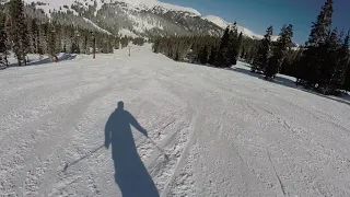 Blue sky Snow Skiing Loveland Basin Colorado