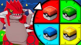 UNA RULETA DECIDE que COLOR POKÉMON tenemos que ATRAPAR en Minecraft PIXELMON!