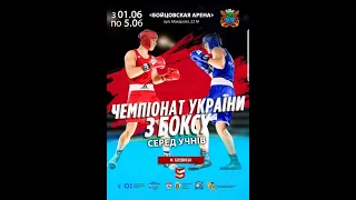 Чемпіонат України з боксу серед учнів.  ФІНАЛ. м. Бердянськ.. 05.06.2021