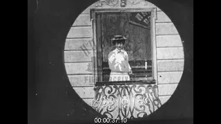 Peeping Tom Spies through Different Windows, 1890s - Film 1011183