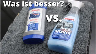 BrilliantShine Detailer gegen Polish+Wax 3 im Test (Sonax) | Sprühversiegelung oder Flüssigwax?