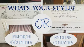 French Or English Country What's Your Style ? #frenchcountry #cottagecore #makeover #thrifthauls