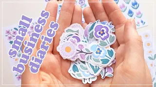 SMALL BUSINESS DIARIES – Packing orders, stickers & illustrating!! STUDIO VLOG 47