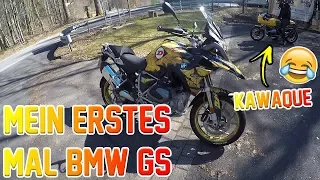 Ich fahre zum ersten Mal eine BMW GS 😂 ohne Warnweste