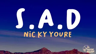 Nicky Youre - S.A.D. (Lyrics)🎵