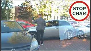 Mistrzyni kierownicy na parkingu - uszkodzone 3 auta, znak i barierka  #1252 Wasze Filmy