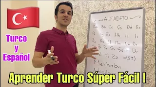CLASES DE TURCO 1 (MUY FÁCIL) + Alfabeto + Frases de Amor en Turco💗🇹🇷