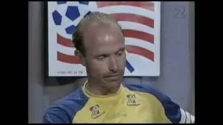 LARSSON, BROLIN & RAVELLI - intervju efter rumänien-matchen 1994