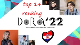 My Dora 2022 (Croatia) top 14 ranking (with comments)