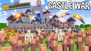 Villagers Vs Pillager Life Castle War - Minecraft Animation Movie