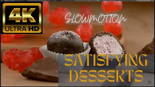 SO SATISFYING DESSERTS 4K ULTRA HD • Yummy And Delicious Dessert with Relaxing Music 4K TV