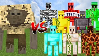 MUTANT HUSK vs ALL GOLEMS | Minecraft Mob Battle
