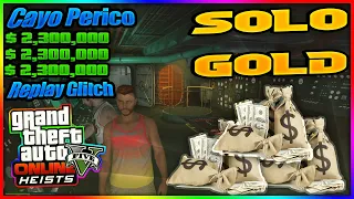 Cayo Perico !Solo! Replay&Gold Glitch, Panther Statue ! My First 200mil !