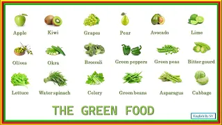 Green food vocabulary in English | Study English Green food