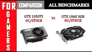 (OC/STOCK) GTX 1050Ti vs (OC/STOCK) GTX 1060 3GB | Comparison |