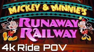 Mickey & Minnie's Runaway Railway FULL Ride POV | Walt Disney World Florida | Disney Ride POV 4K