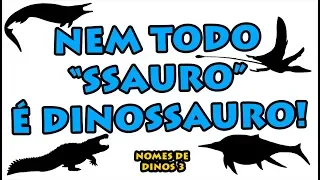 Nome com "ssauro" não significa dinossauro! 'Nomes dos "Dinos" Parte 3