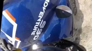 Just crash my new bike. KTM 990 Adventure