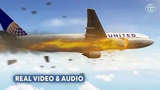 Terrifying Moments as Engine Explodes in Mid-Flight Over the Pacific Ocean (With Real Audio)