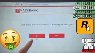 SAIUU! NOVO Glitch de dinheiro solo no gta 5 online *🤑SEM REQUISITOS*🤑FAÇA AGORA