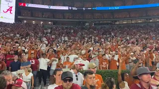 Texas fans chant "SEC, SEC" after beating Alabama
