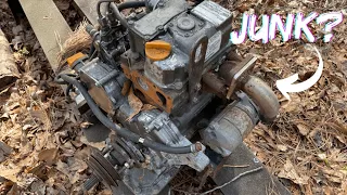 FREE YANMAR DIESEL ENGINE SAVED FROM THE SCRAP YARD...WILL IT RUN?