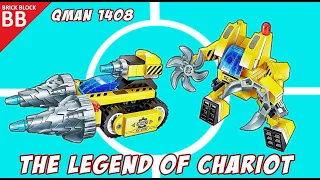 LEGO Combiner The Legend of Chariot 01 ⚡️ Unboxing Speed Build How to make a Lego Car 8in1 Qman 1408