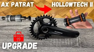 Tutorial: UPGRADE 🚀Angrenaj Shimano 1 x 10,11,12 viteze | de la Ax patrat la Hollowtech II