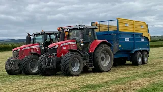 Killen bros -Only Red - Silage 2020 Krone And Massey Irish grassmen