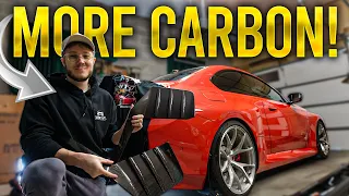 MORE CARBON FIBER!! Transforming the Rear End of the G87 M2! (Unit 17 Autostyling)