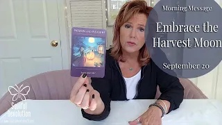 Morning Message: *Embrace the Harvest Moon* September 20 -Daily Tarot Reading