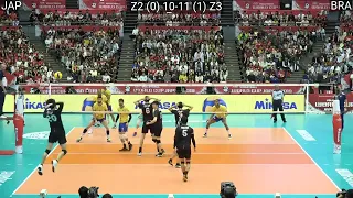 Volleyball : Japan - Brazil 1:3 FULL Match