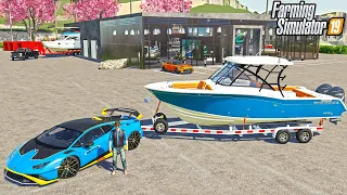 BILLIONAIRE GOES BOAT SHOPPING | SEAJAY BOATS DEALER | FARMING SIMULATOR 2019