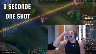 Tyler1 gets one shotted in 0s by Lux R