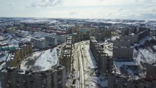 Североморск с высоты птичьего полета 2017 4K