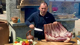 Beef Ribs baked with Vegetables in the Oven | GEORGY KAVKAZ