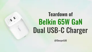 Teardown of Belkin 65W BoostCharge Pro Dual USB-C GaN Charger