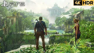 Uncharted 4: A Thief's End (PS5) 4K HDR Gameplay Chapter 18: New Devon