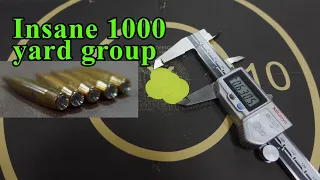 I figured out how to consistently get small groups at 1,000 yards!