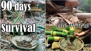 90 Day Survival Challenge - Bushcraft Skills: Survival Alone In The Rainforest