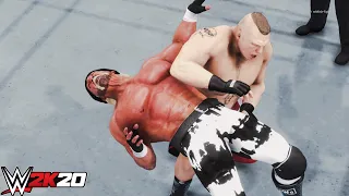 WWE 2K20 Brock Lesnar VS. Hulk Hogan | No Holds Barred Match